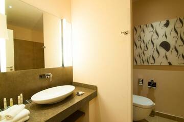 Фото номера Номер Делюкс с кроватью размера &quot;king-size&quot; и террасой Отель DoubleTree by Hilton Oradea г. Орадя 4