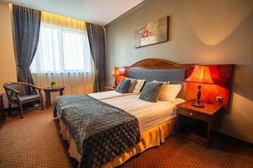 Фото номера Двухместный номер с 1 кроватью Отель Sky Hotel г. Орадя 3